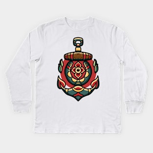 anchor tattoo Kids Long Sleeve T-Shirt